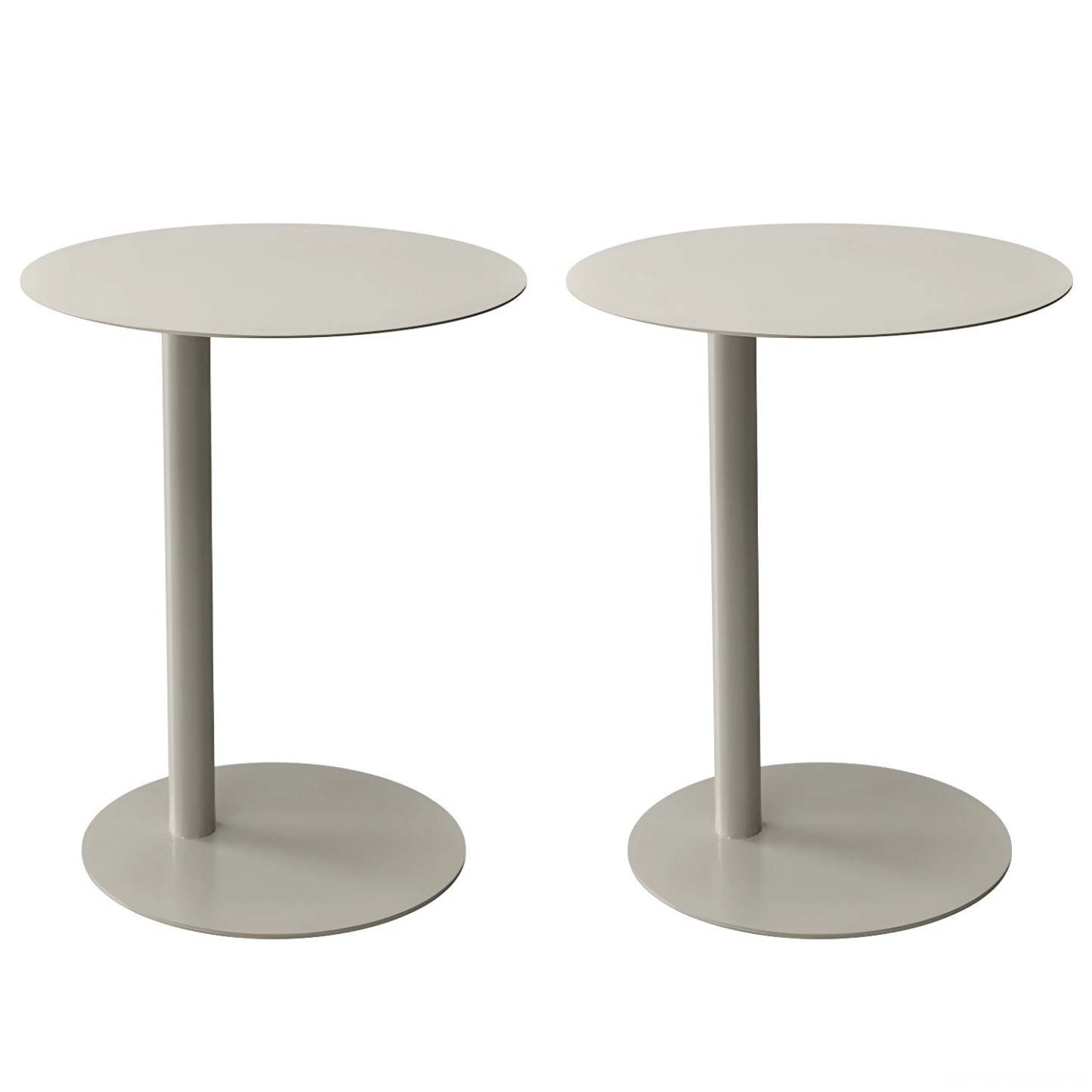 Round Metal C-Shape Side Table — Fruit Green / 2
