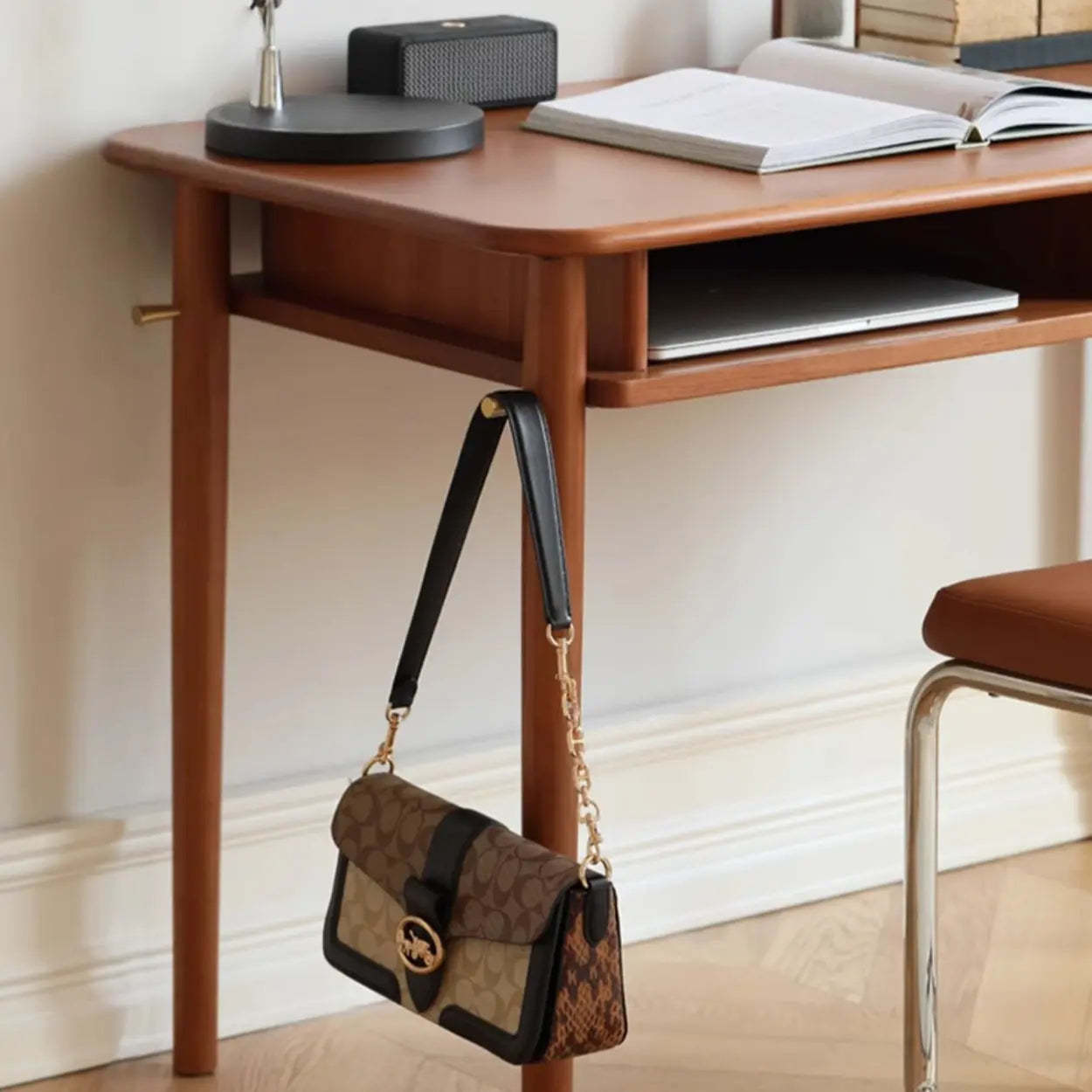 Compact Cherry Wood Auburn Writing Desk