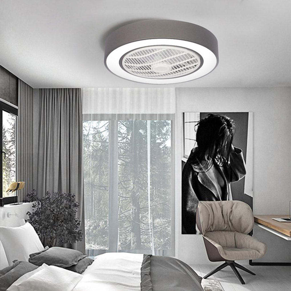 Compact Round Iron Modern Bladeless Fan