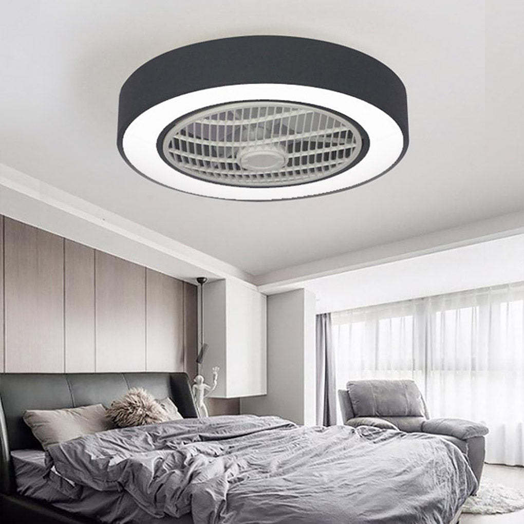 Compact Round Iron Modern Bladeless Fan