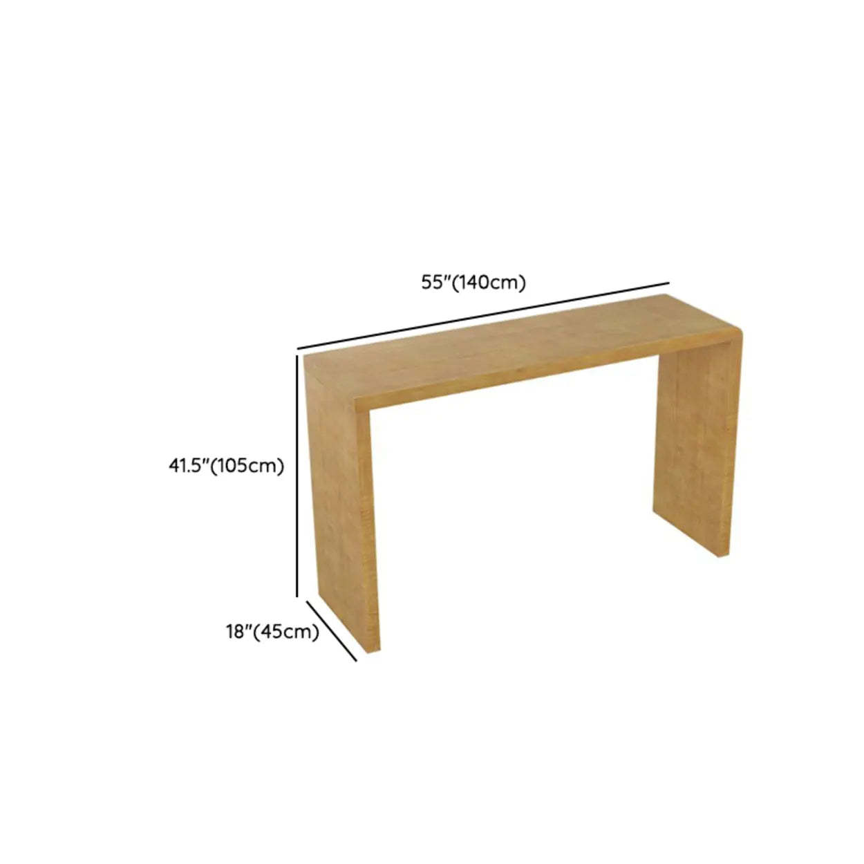 Compact Wood Breakfast Bar with Storage Shelves