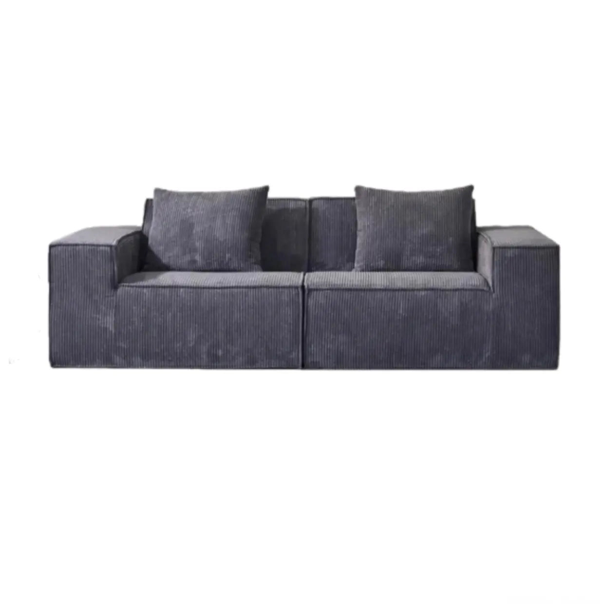 Boneless Compressed Corduroy Modular Sofa