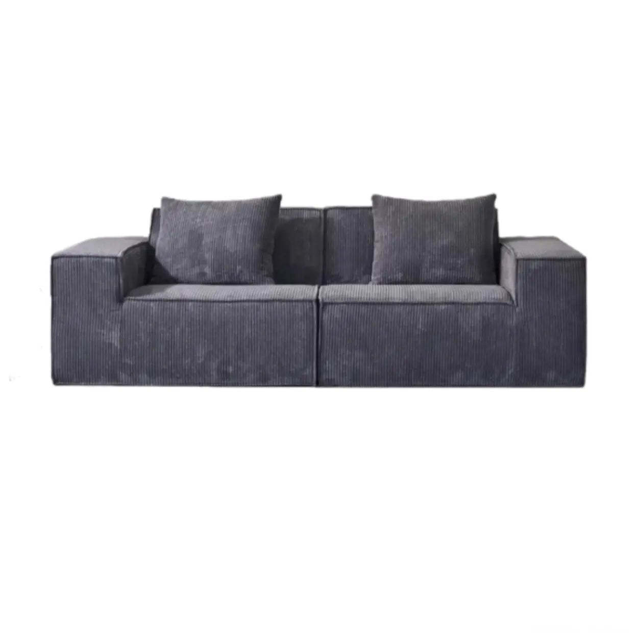 Boneless Compressed Corduroy Modular Sofa