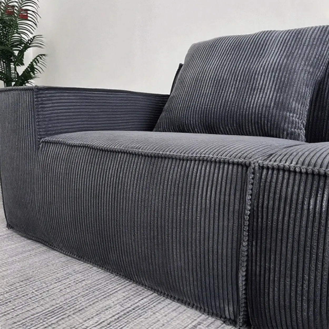 Boneless Compressed Corduroy Modular Sofa