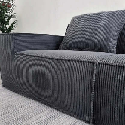 Boneless Compressed Corduroy Modular Sofa