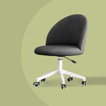 Contemporary Adjustable Ergonomic Office Chair — Dark Blue