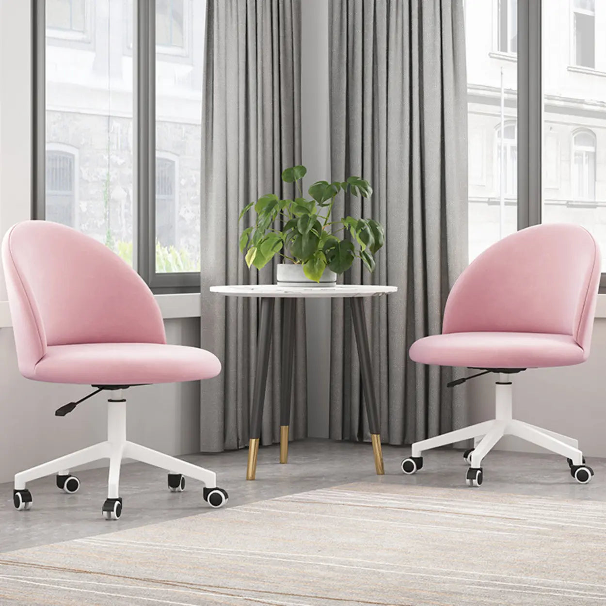 Contemporary Adjustable Ergonomic Office Chair — Dark Gray
