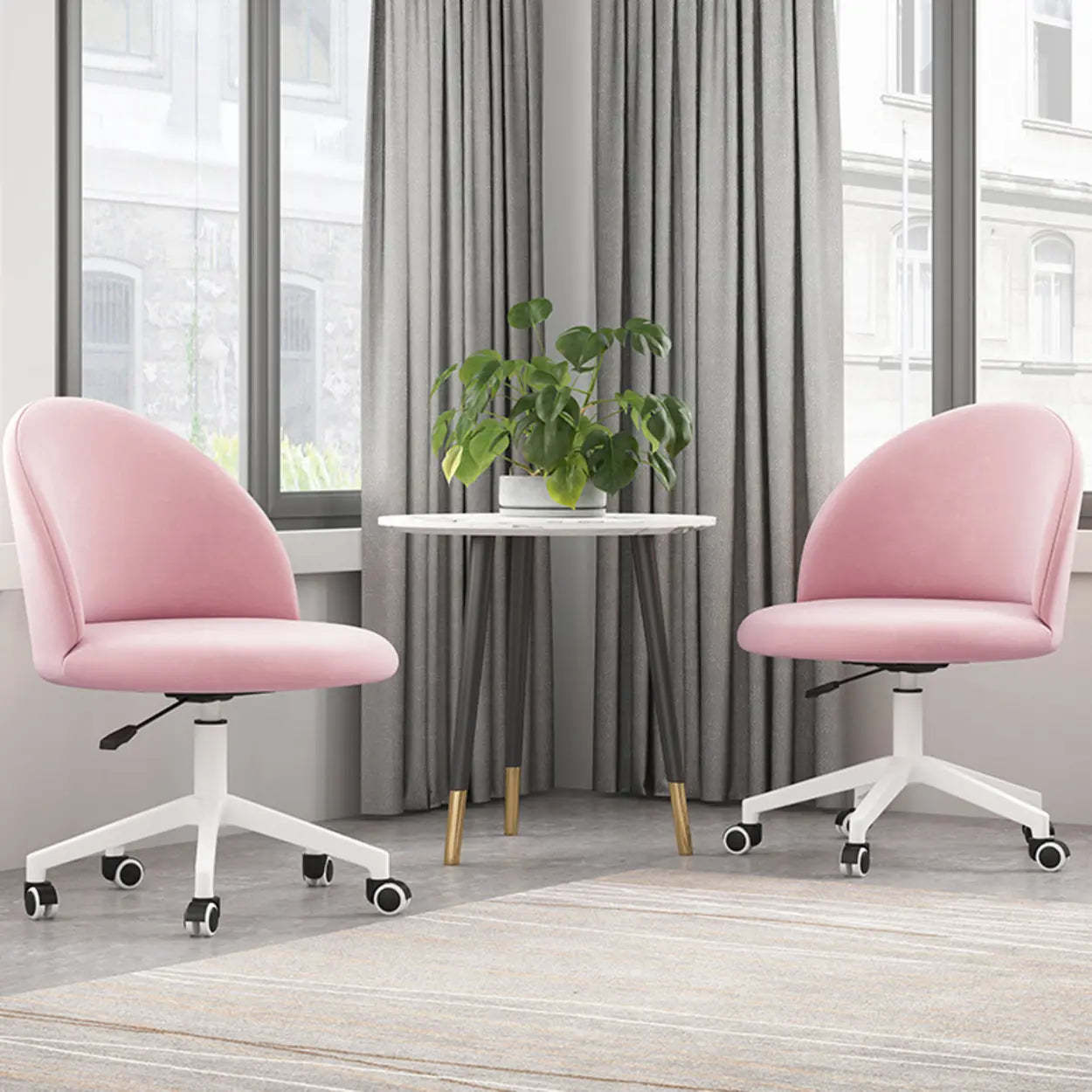 Contemporary Adjustable Ergonomic Office Chair — Dark Gray