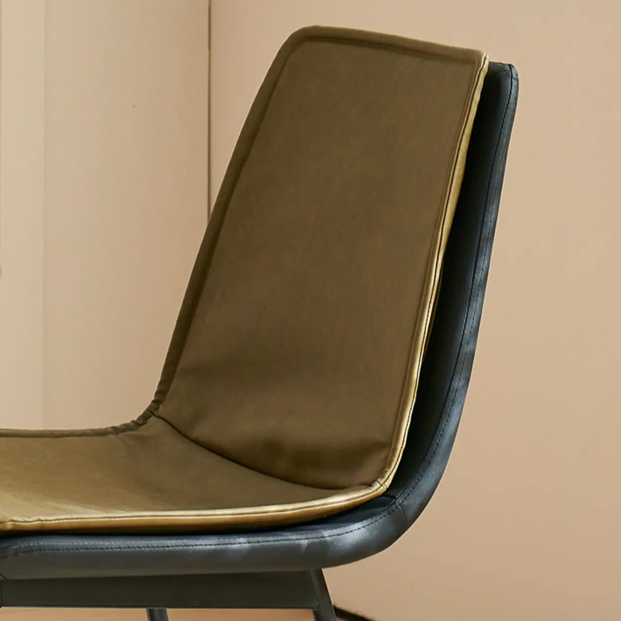 Contemporary Armless PU Leather Dining Chair