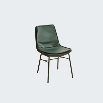 Contemporary Armless PU Leather Dining Chair