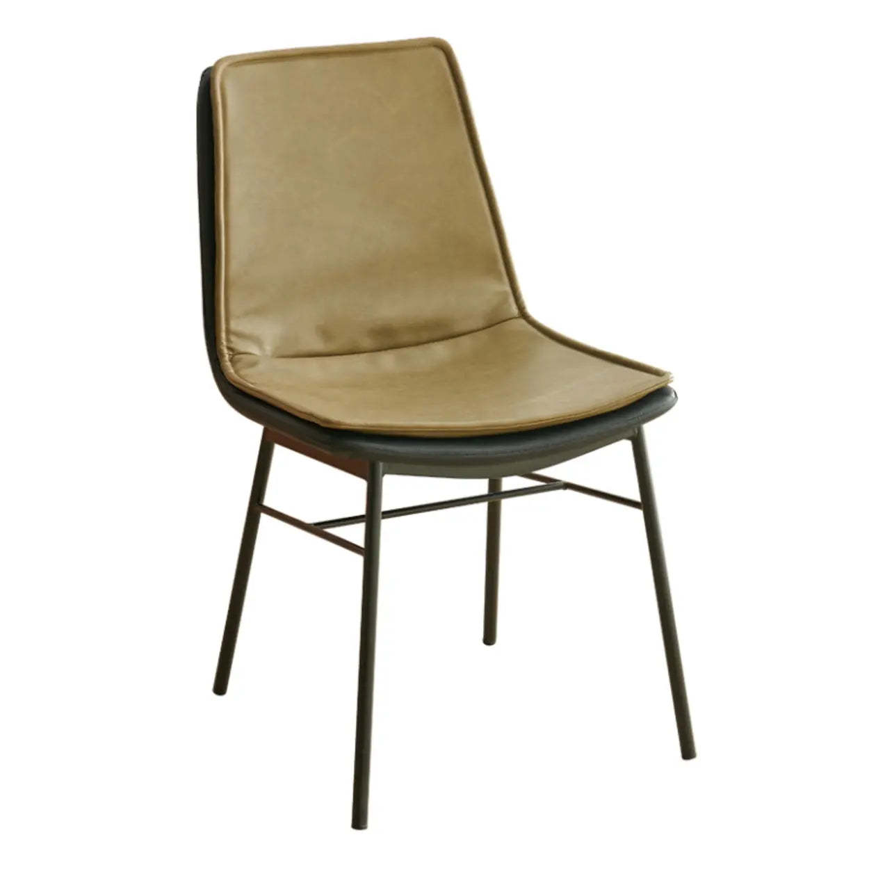 Contemporary Armless PU Leather Dining Chair