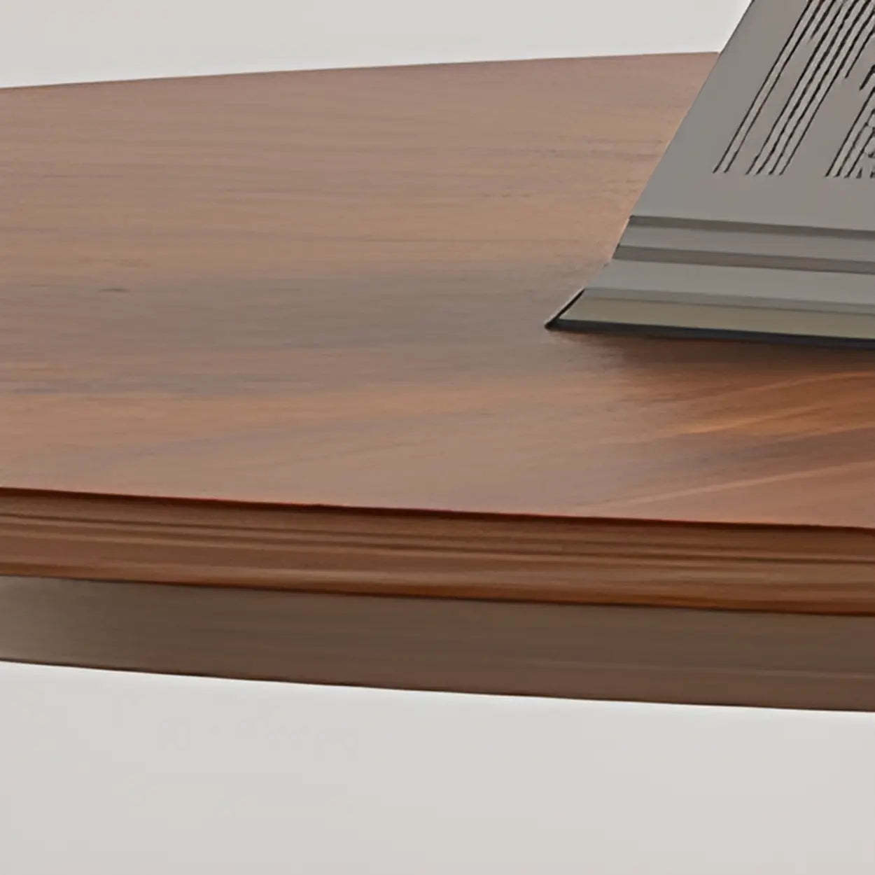 Contemporary Black Metal Wood Round Dining Table