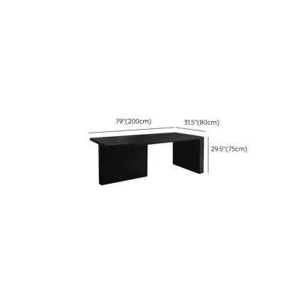 Contemporary Black Wood Writing Desk
