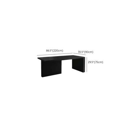 Contemporary Black Wood Writing Desk