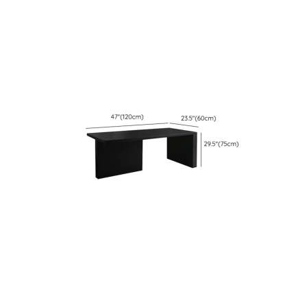Contemporary Black Wood Writing Desk