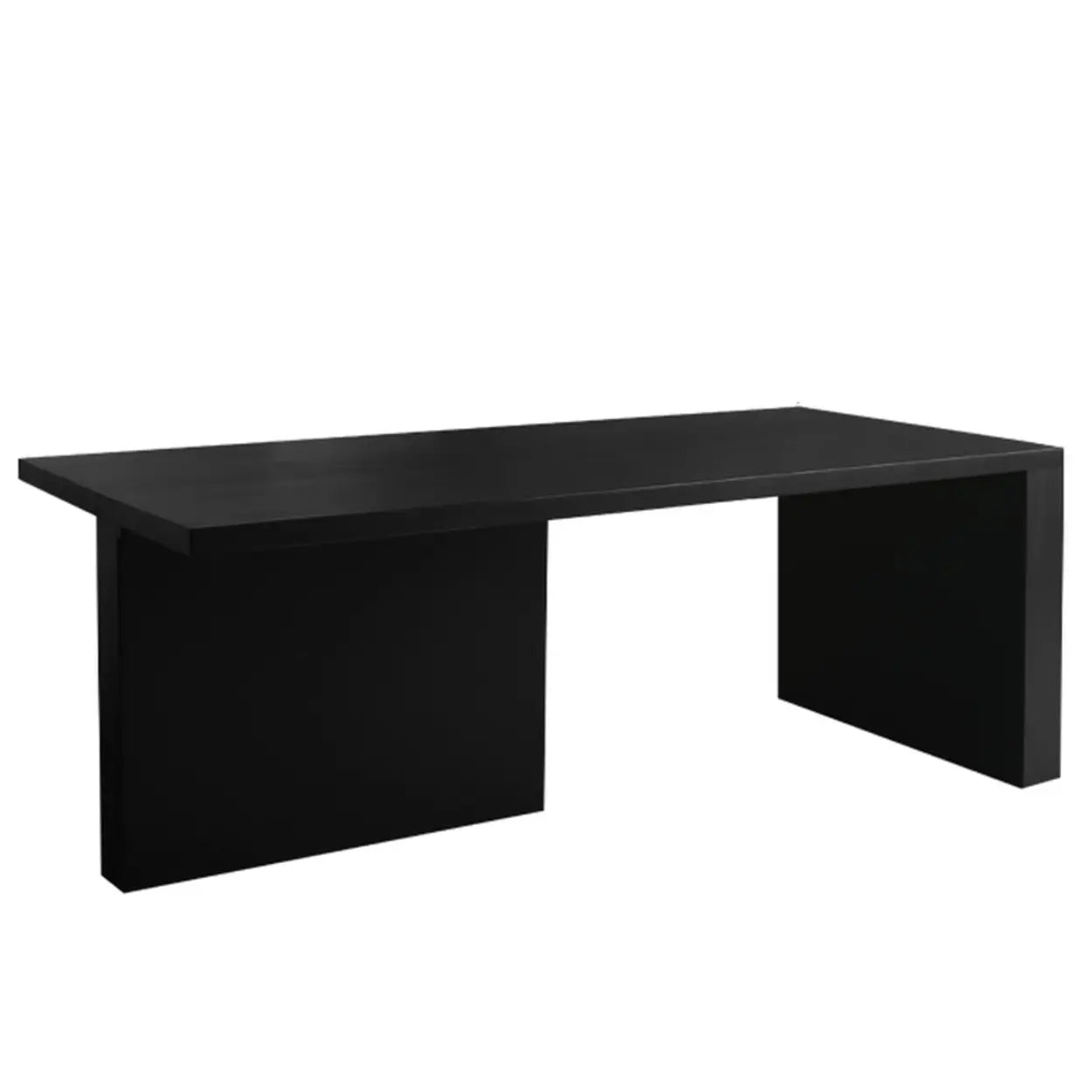 Contemporary Black Wood Writing Desk — Table Only