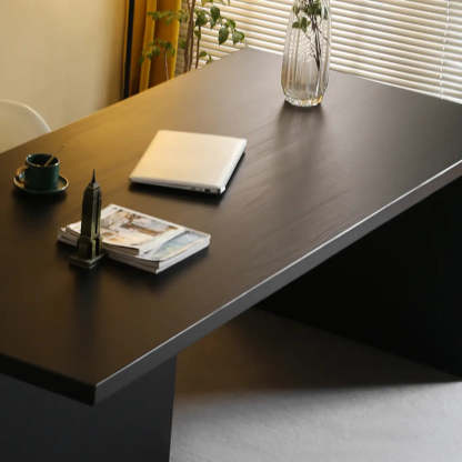 Contemporary Black Wood Writing Desk