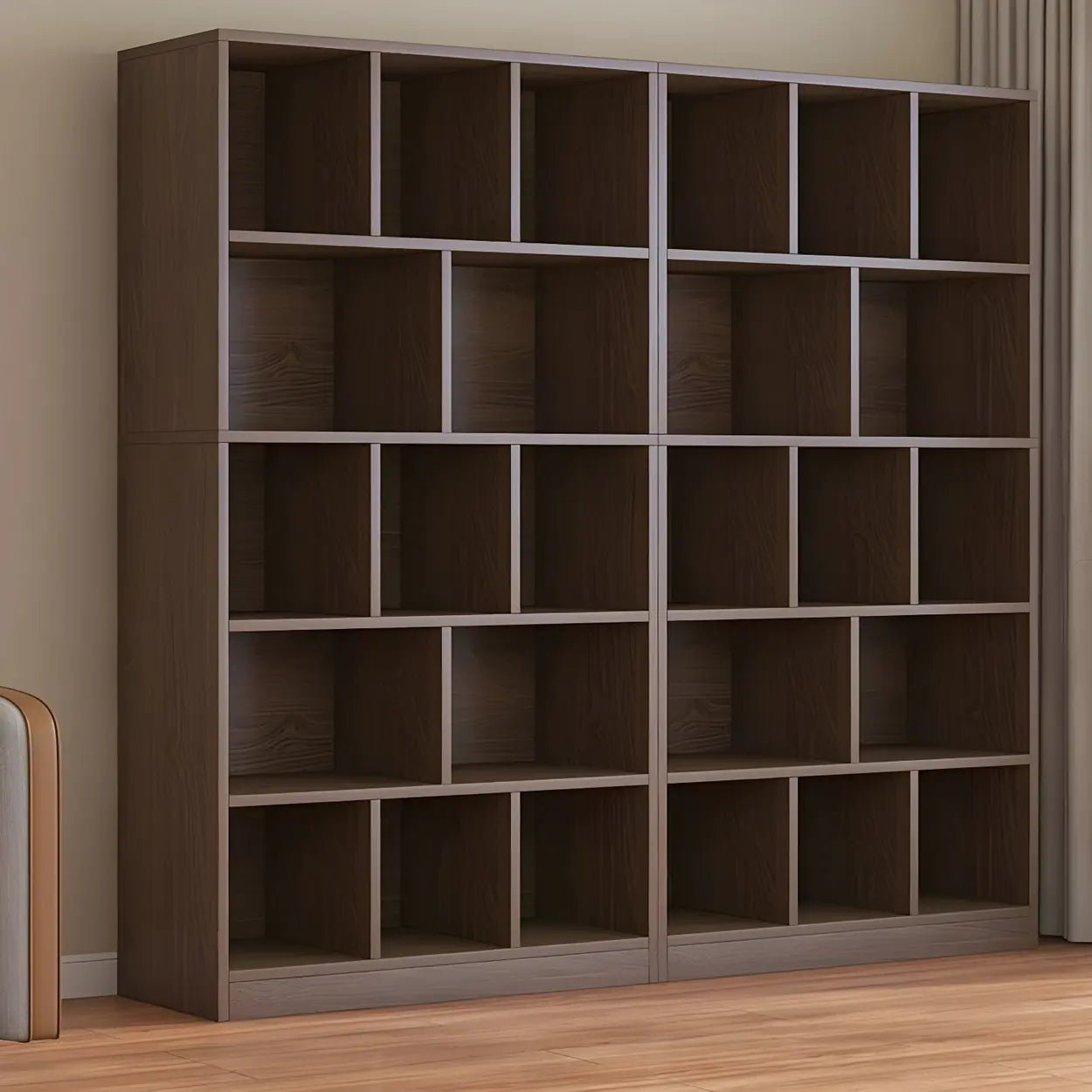 Wood Closed-Back Standard Bookcase