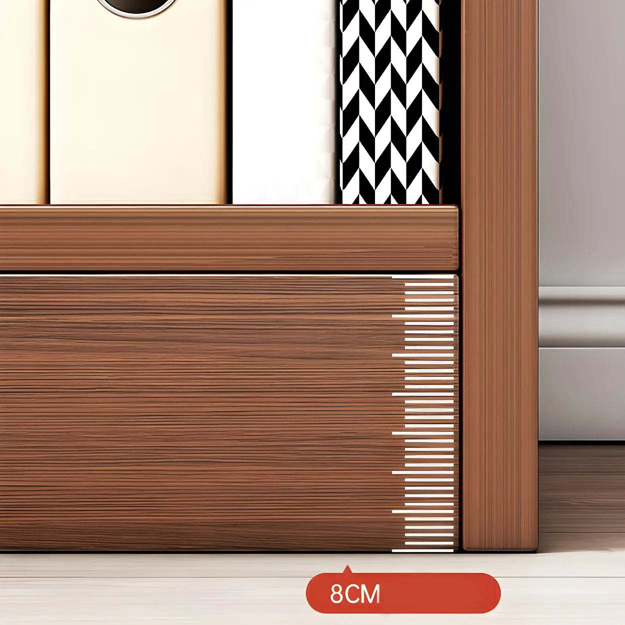 Wood Closed-Back Standard Bookcase — White