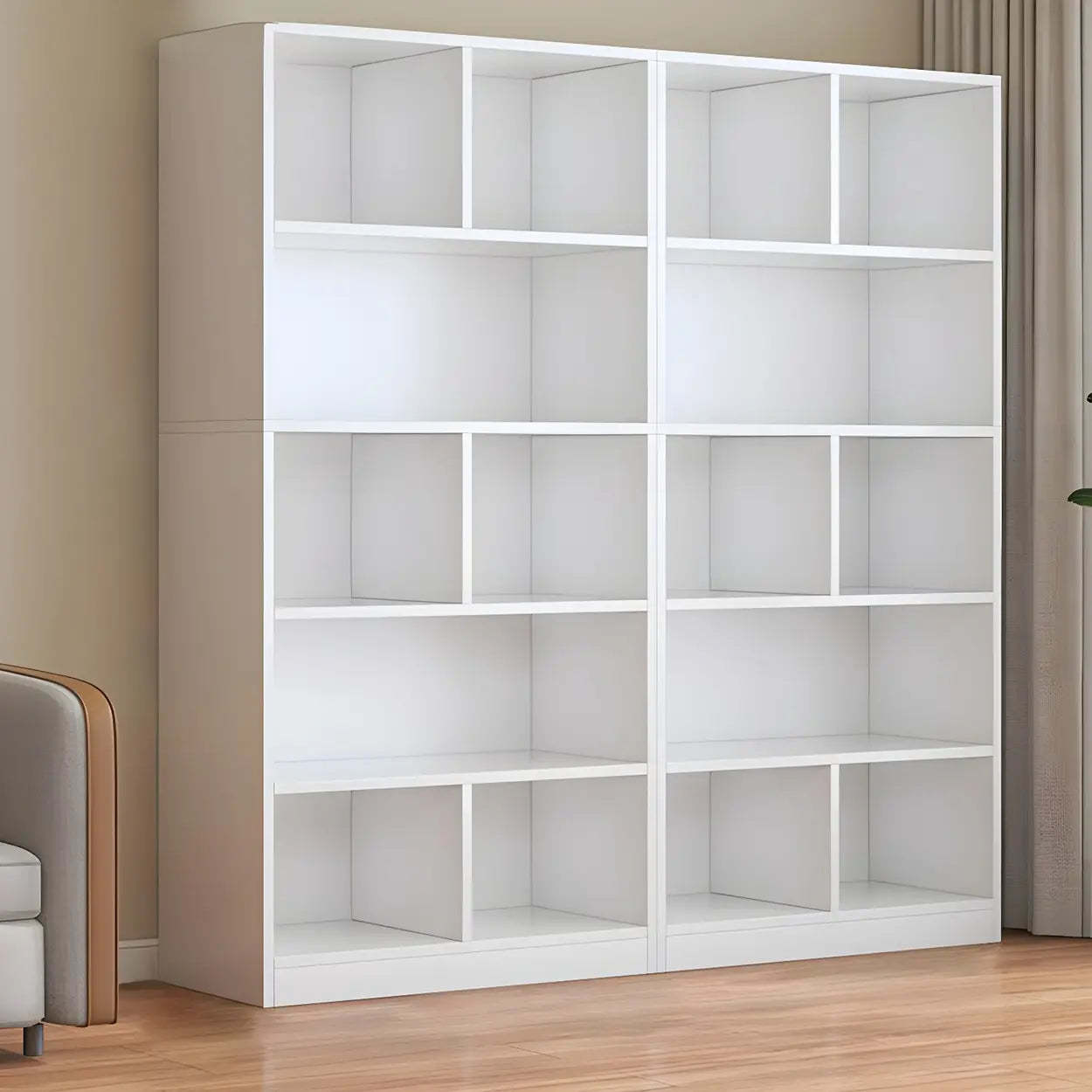 Wood Closed-Back Standard Bookcase