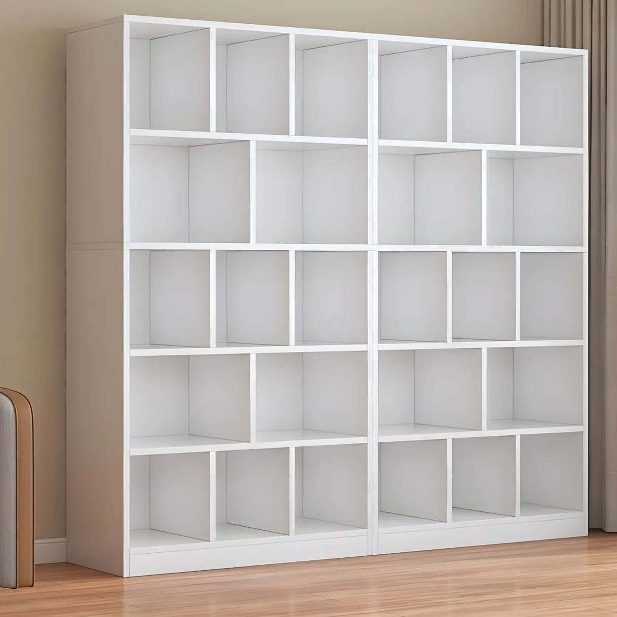 Wood Closed-Back Standard Bookcase