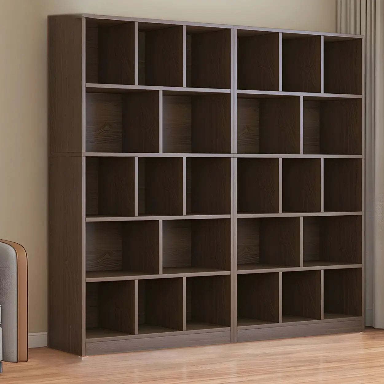 Wood Closed-Back Standard Bookcase