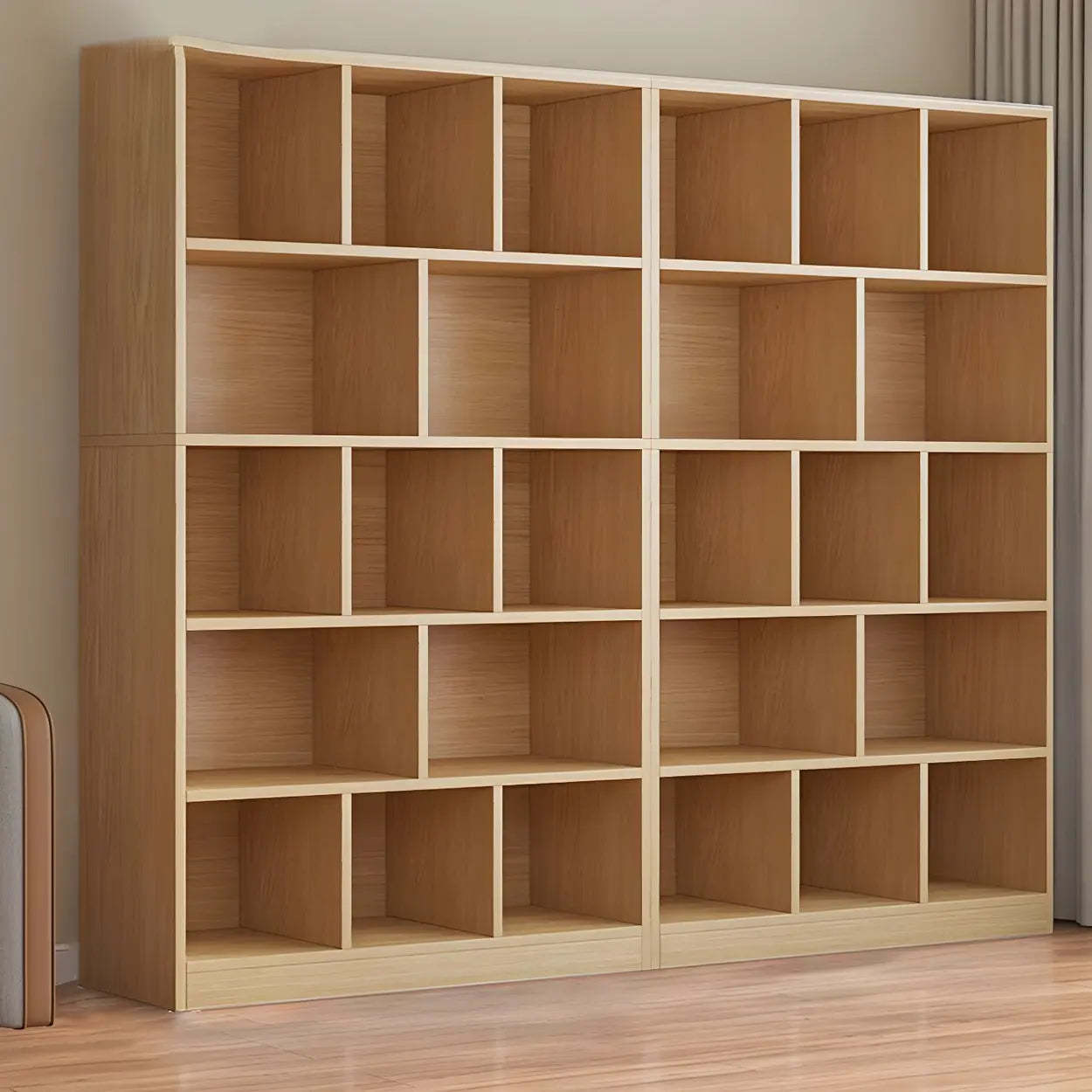Wood Closed-Back Standard Bookcase