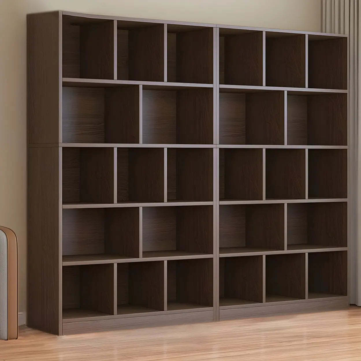 Wood Closed-Back Standard Bookcase