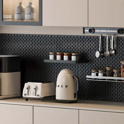 Contemporary Dove Gray Wood Large Open Sideboard