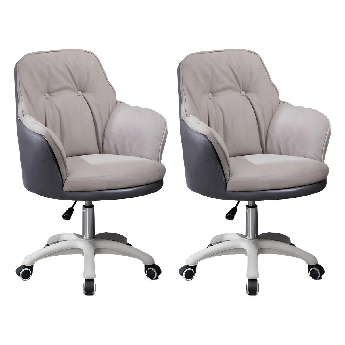 Contemporary Houndstooth Office Chair with Wheels