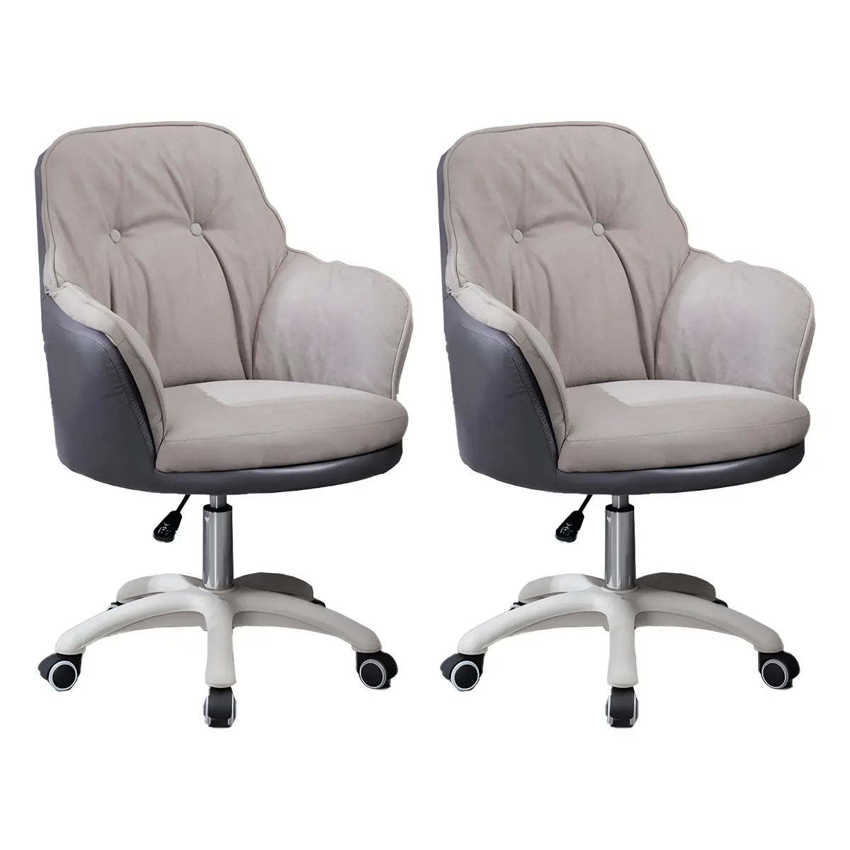 Contemporary Houndstooth Office Chair with Wheels