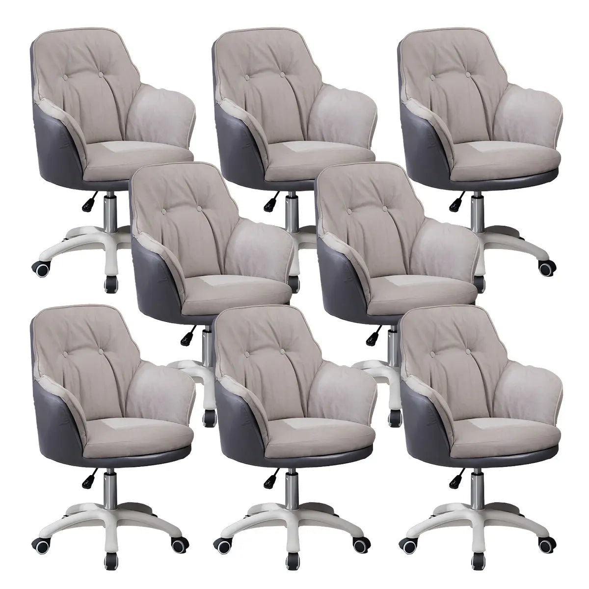Contemporary Houndstooth Office Chair with Wheels