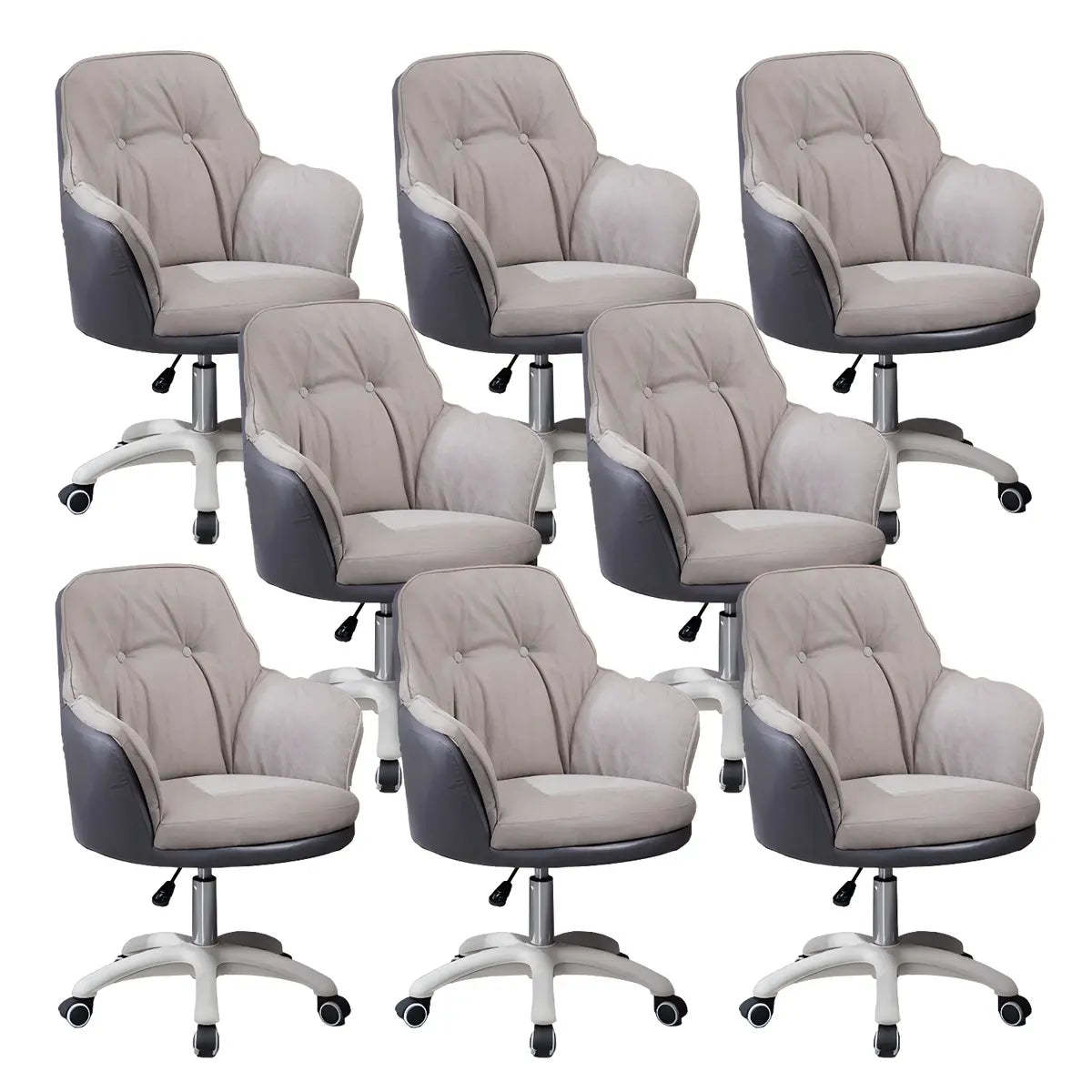 Contemporary Houndstooth Office Chair with Wheels
