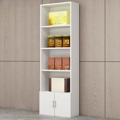 Contemporary Open Walnut Wine Cabinet — Teak