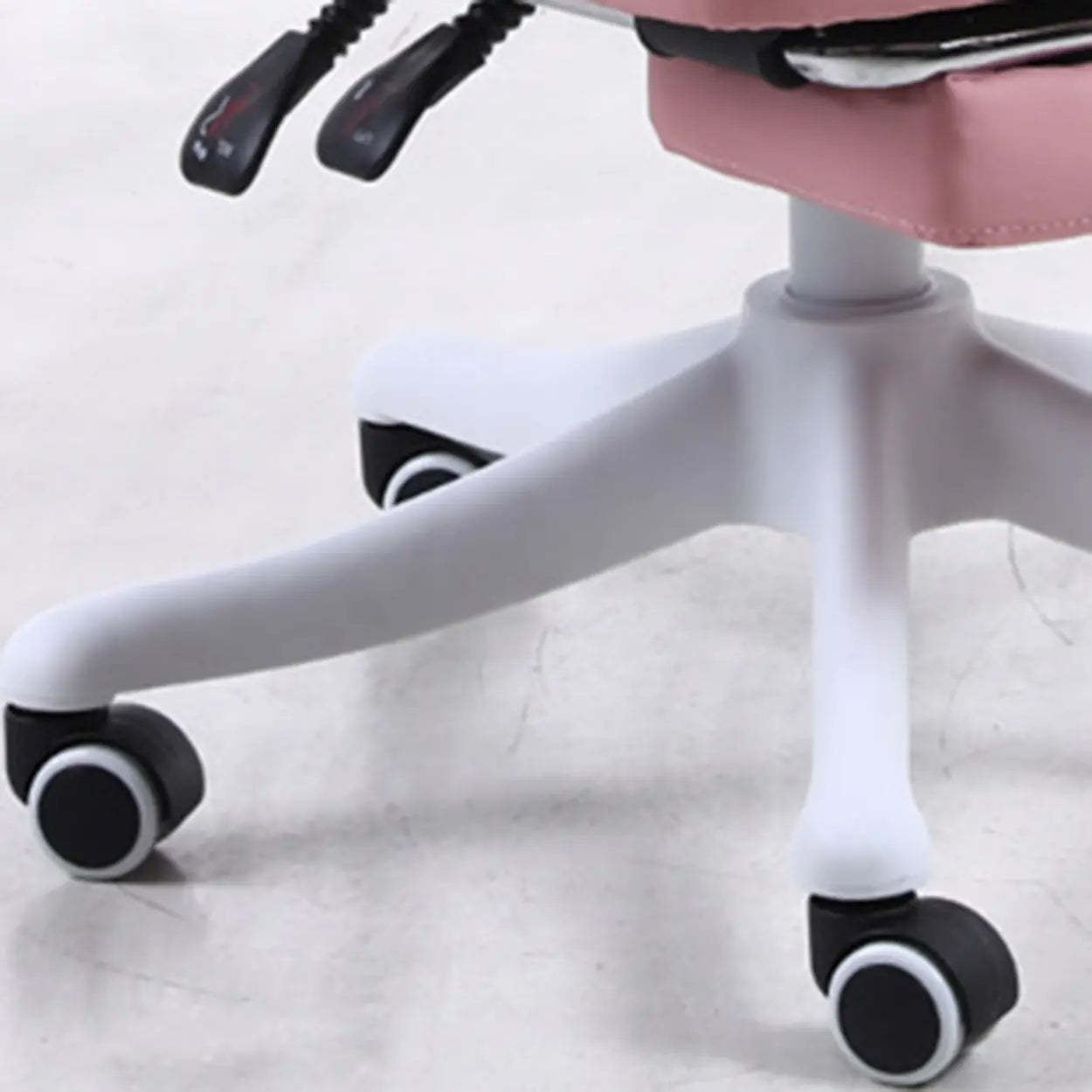 Contemporary Pink Leather Reclining Adjustable Office Chair