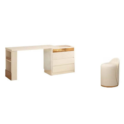 Contemporary Wood White Large Makeup Vanity