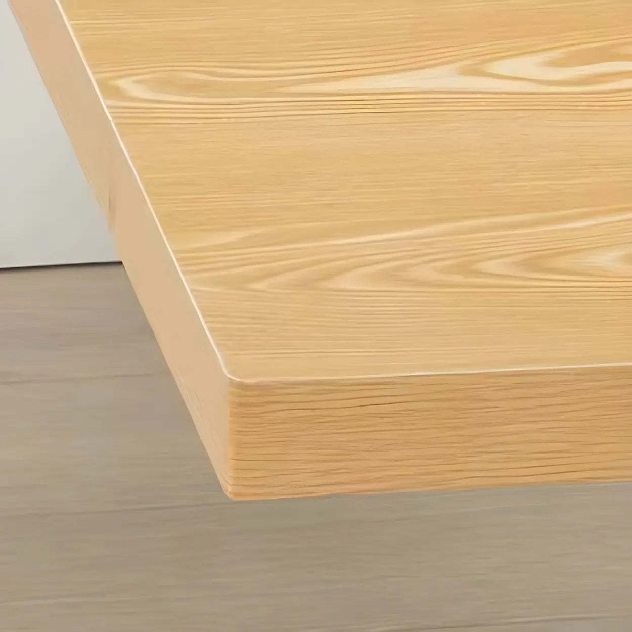 Black Wood Rectangular Dining Table — Matte White / Table Only
