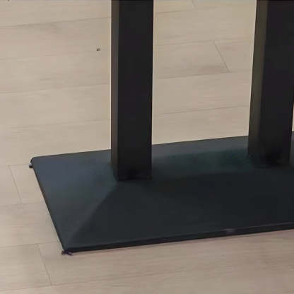 Black Wood Rectangular Dining Table