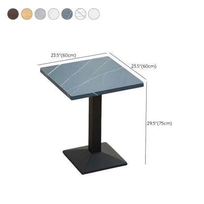 Black Wood Rectangular Dining Table