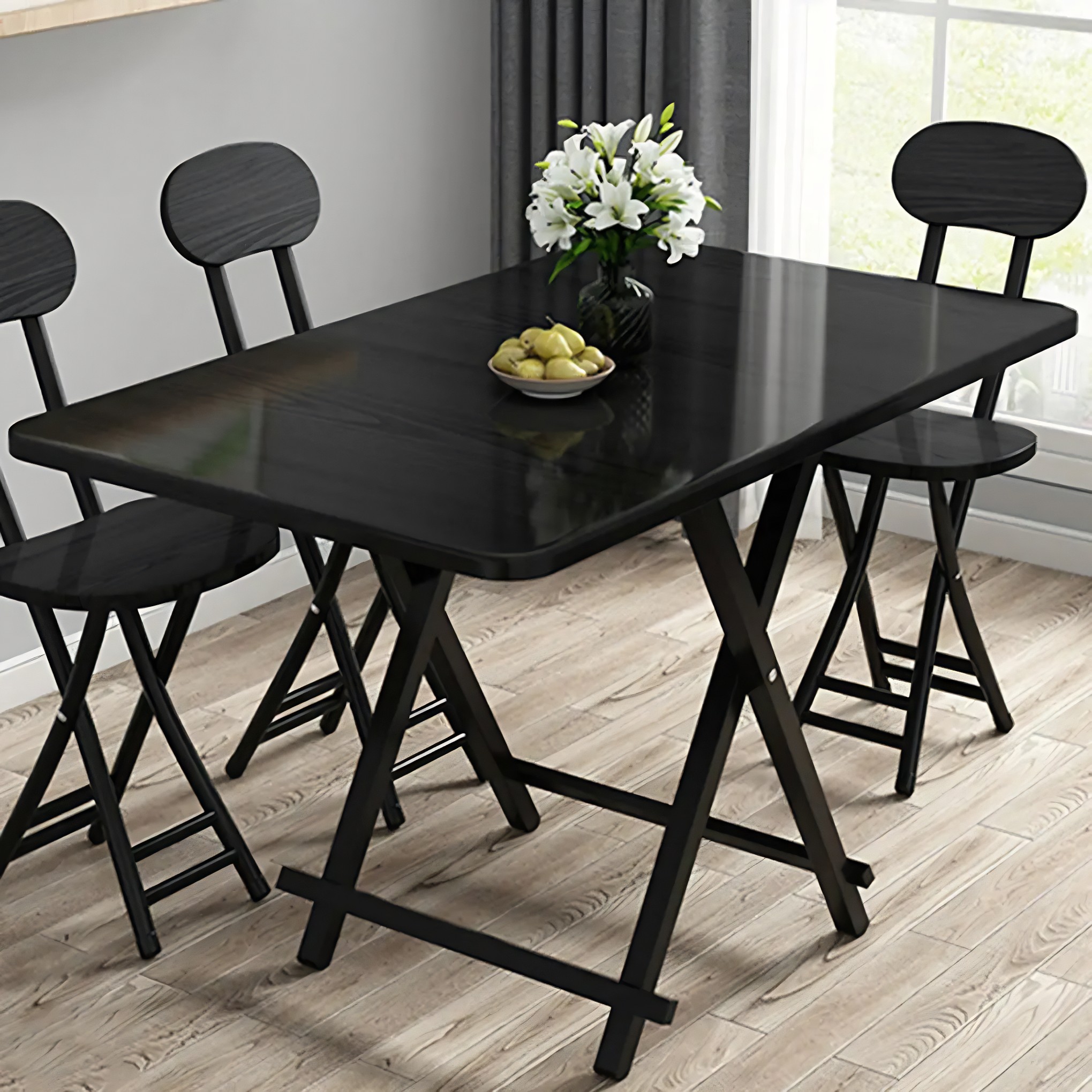 Contemporary Rectangular Folding Dining Table