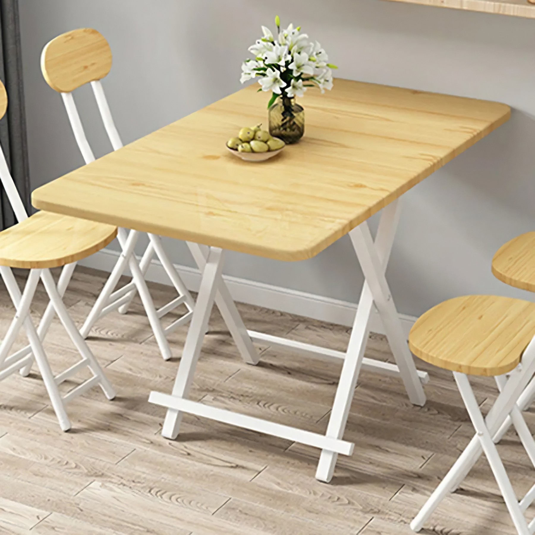 Contemporary Rectangular Folding Dining Table