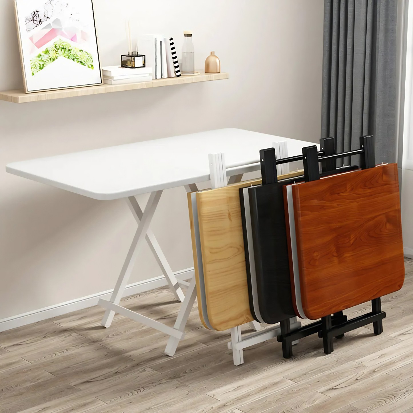 Contemporary Rectangular Folding Dining Table