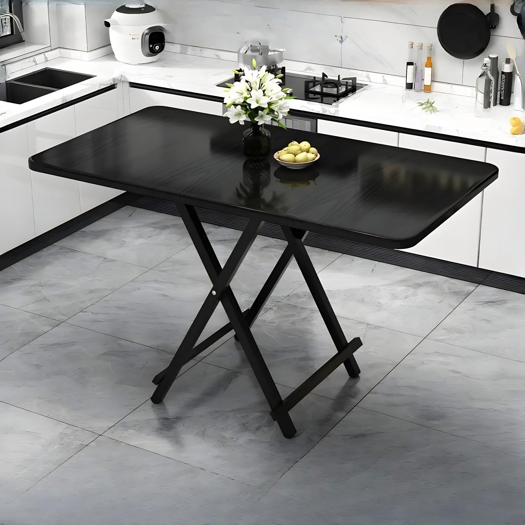 Contemporary Rectangular Folding Dining Table