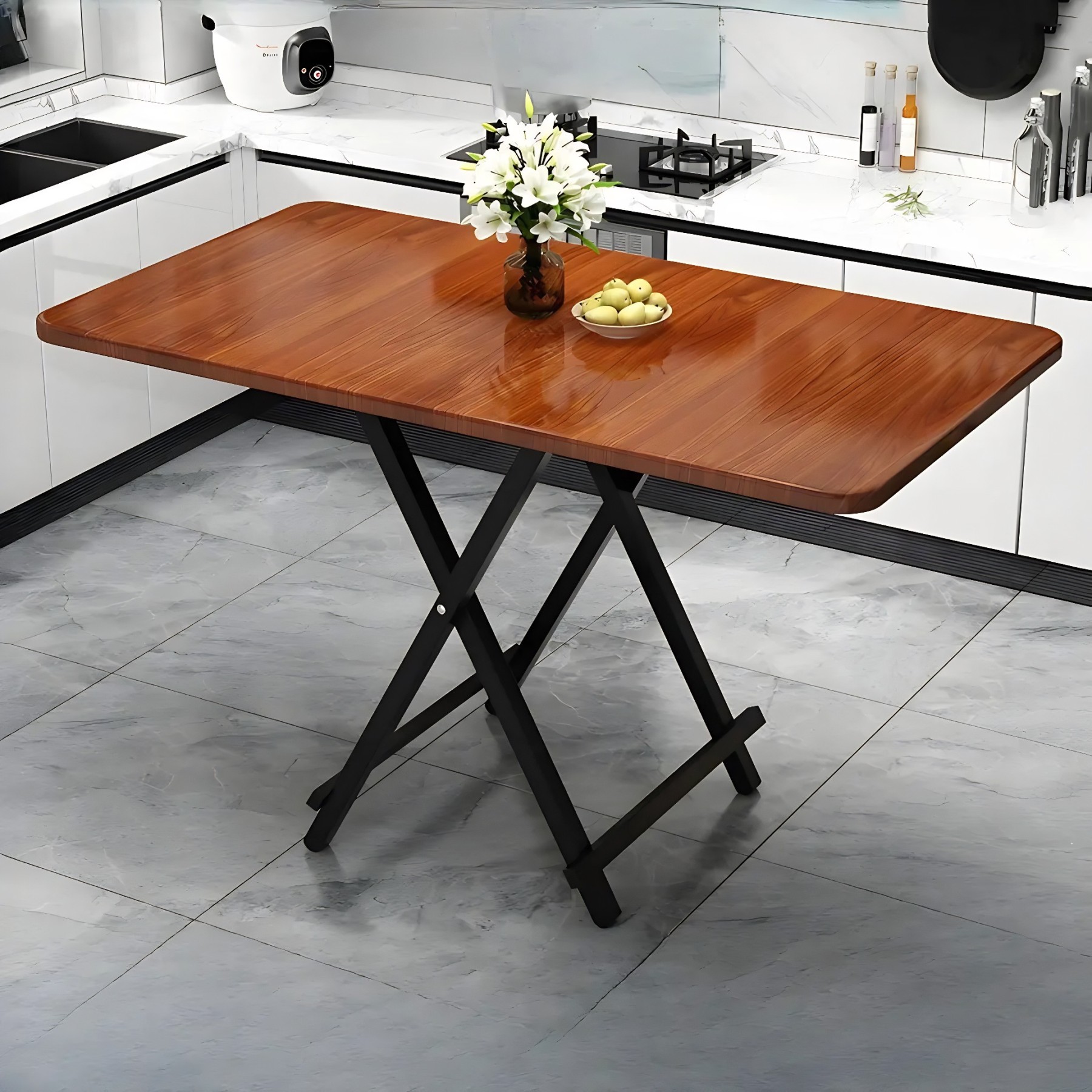 Contemporary Rectangular Folding Dining Table