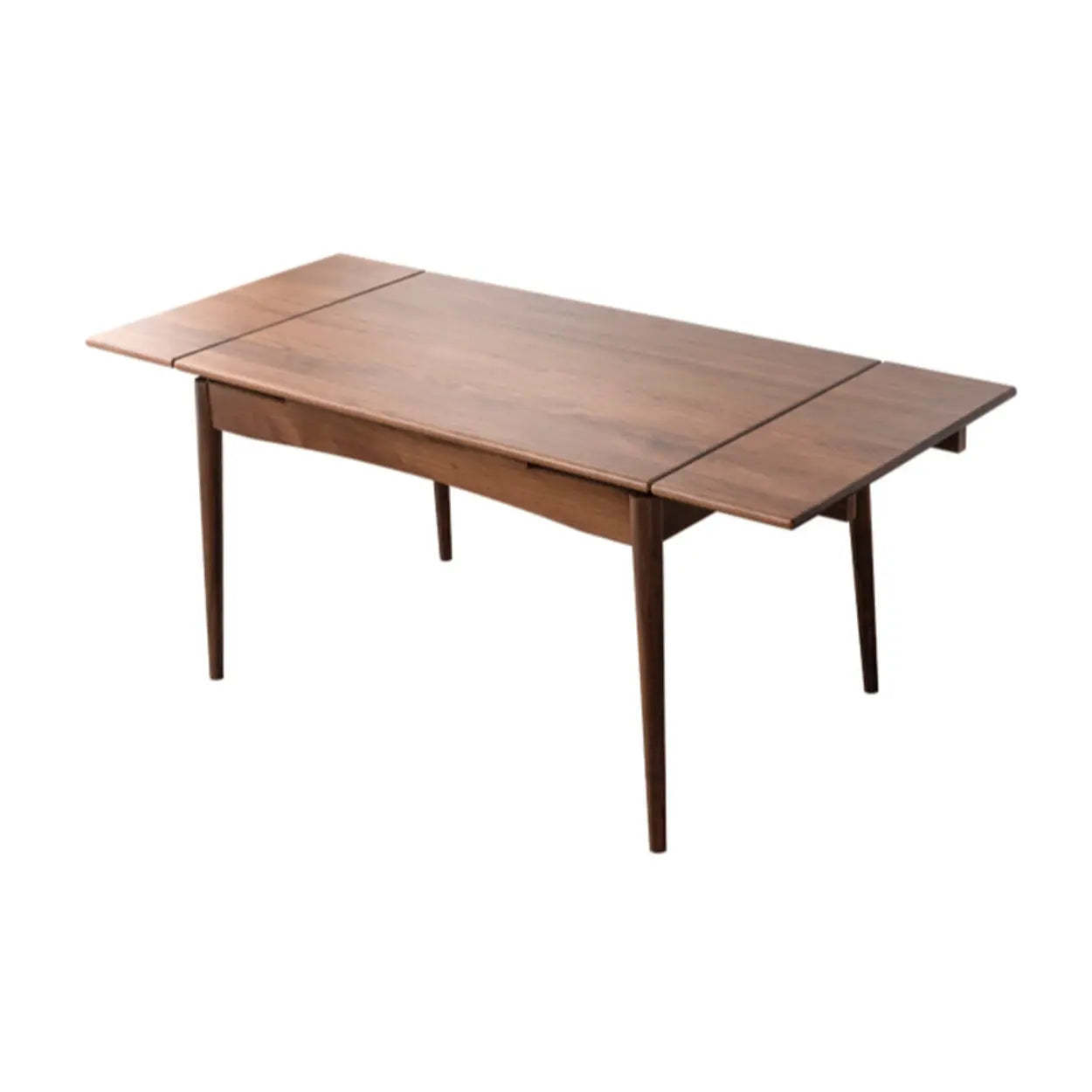 Contemporary Walnut Extendable Dining Table