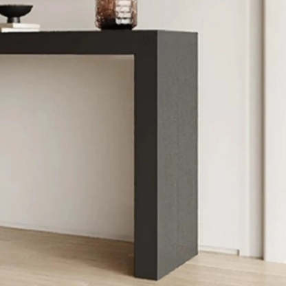 Contemporary Black Wood Entryway Console Table