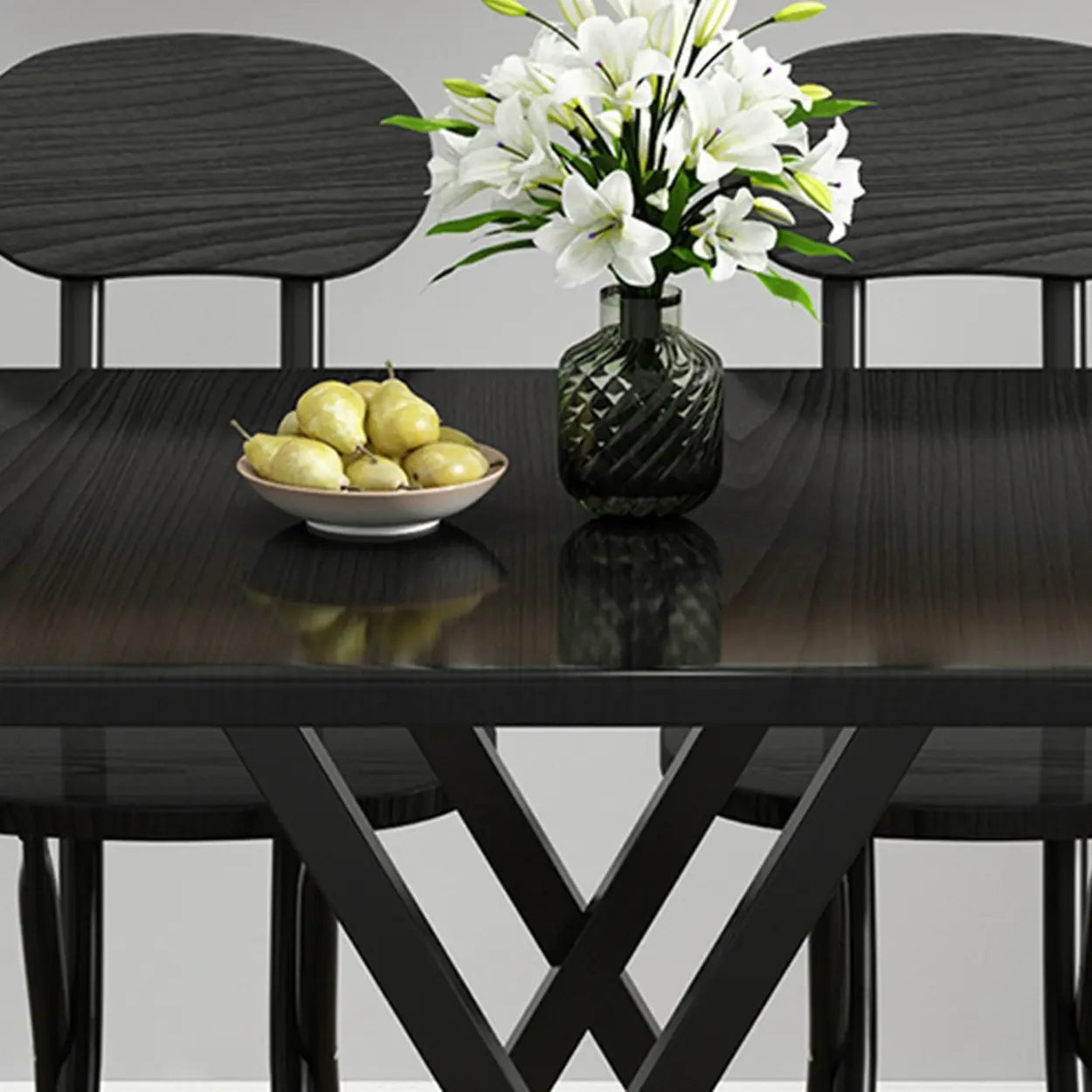Contemporary Rectangular Folding Dining Table