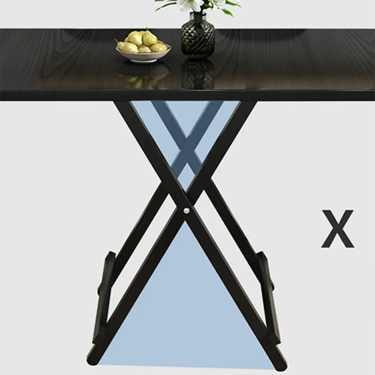 Contemporary Rectangular Folding Dining Table