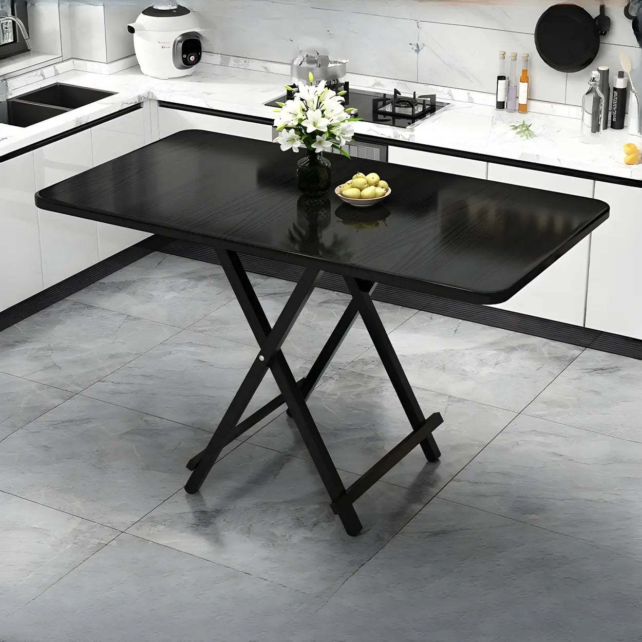 Contemporary Rectangular Folding Dining Table