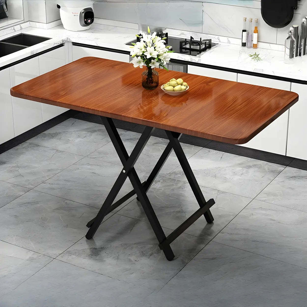 Contemporary Rectangular Folding Dining Table